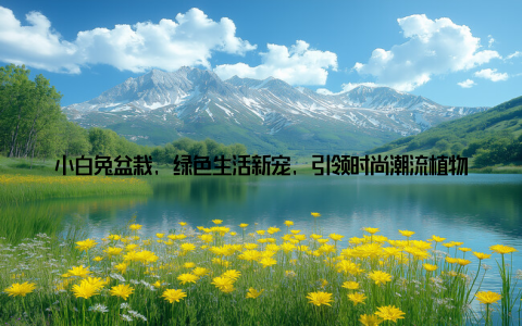 小白兔盆栽, 绿色生活新宠, 引领时尚潮流植物养护新风尚! 嗨, 大家好! 我是一位热爱生活、追求绿色家居的植物爱好者