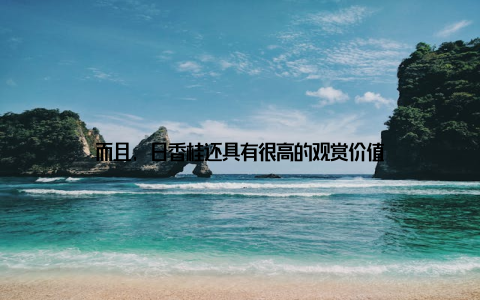 而且, 日香桂还具有很高的观赏价值